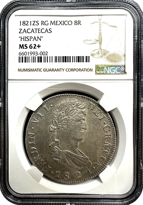 1821 Mexico | 8 Reale | Hispan | Austin Coins