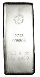 Royal Canadian Mint Silver Bars 100 oz - Obverse