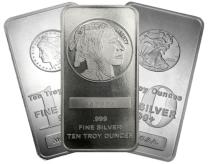 Various Silver Bars - 10 oz - NEW
