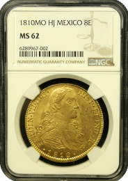 1810 Mexican | 8 Escudo | In Holder
