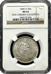1840 New Orleans | O Variety | Seated Liberty Half Dollar | In Holder