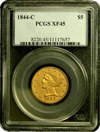 1844-C | $5 Liberty Gold Head | In Holder
