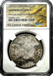 Chilean Silver Peso | SS Central America | In Holder
