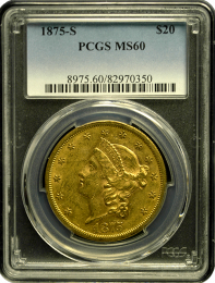 1875 San Francisco | $20 Liberty | In Holder