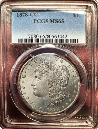 1878 | CC Morgan Silver Dollar | MS-65 | In Holder