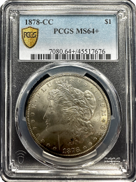 1878-CC Morgan Silver Dollar | MS-64 Plus | In Holder