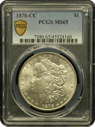 1878 | CC Morgan Silver Dollar | MS-65 | In Holder