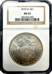 1878 | CC Morgan Silver Dollar | MS-65 | In Holder