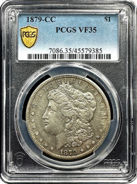 1879 | Carson City | Morgan Silver Dollar | PCGS VF35 | In Holder