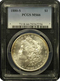 1880-S | Morgan Silver Dollar | PCGS MS-66 | In Holder