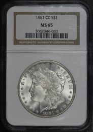 Carson City Morgan Silver $1 1881 CC MS65 PCGS