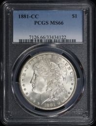 1881-CC Morgan Silver Dollar PCGS MS-66 Quality