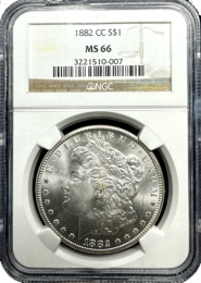 1882-CC Morgan Silver Dollar | In Holder