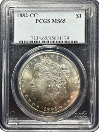 1882 | CC Morgan Silver Dollar |  MS-65 | In Holder