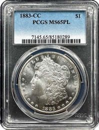 1883 | Carson City | Morgan Silver Dollar | PCGS | MS65-PL | In Holder