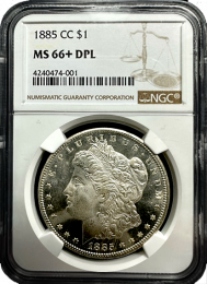 
1885-CC Morgan Silver Dollar| In Holder