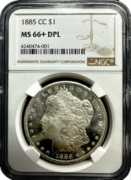 
1885-CC Morgan Silver Dollar| In Holder