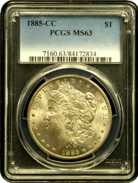 1885-CC | Morgan Silver Dollar | PCGS | MS-66 | In Holder