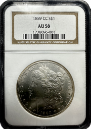 1889-CC Morgan Silver Dollar | In Holder