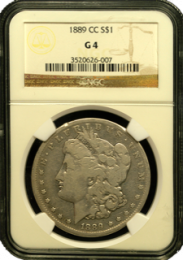 1889 CC Morgan Silver Dollar | In Holder