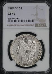 1889 CC Morgan Silver Dollar | NGC | XF45 | In Holder