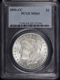 1890 | CC Morgan Silver Dollar |  NGC MS-62 | In Holder