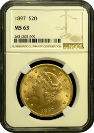 1897 | $20 Liberty Gold | MS 63 | Holder