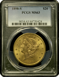 1898 | $20 Liberty Gold | MS 63 | Holder