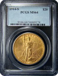 Better Date | 1914 St. Gaudens | PCGS | MS64 | In Holder