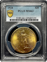 1928 $20 | St. Gaudens | MS66-Plus | In Holder