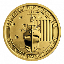 2014 Australian Battle of the Coral Sea Gold Coin - Obverse