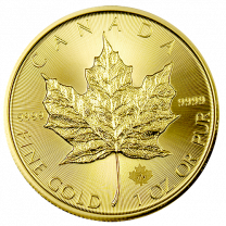 2015 Canadian Gold Maple Leaf Coins - 1 oz. - Obverse