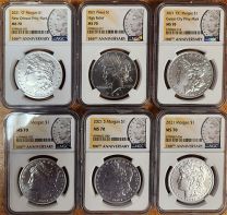 Morgan Silver Dollars NGC/PCGS MS-64 - Box of 20