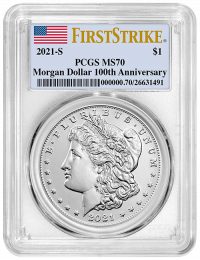 2021-S Morgan Silver Dollar PCGS MS-70 First Strike - Obverse
