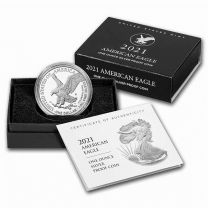 (Type 2) 2021-San Fran Proof Silver American Eagles (with original box and certs)