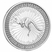 1-oz. 2022 Silver Australian Kangaroos - Obverse