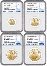 Proof Gold American Eagle | 4-coin Set | PF-70 Quality 