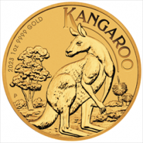 1-oz. Gold Australian Kangaroo Coins | Obverse