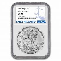 MS-70 NGC 2024 Silver American Eagles