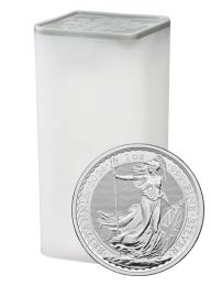 Mint Roll of 25 | 2025 1-oz. Silver British Britannias | Rolls