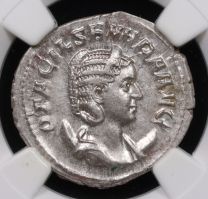 AD 244-49 Otacilia Severa Silver Double-Denarius NGC MS Obverse