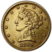 $5 Liberty Gold Coin - About Uncirculated Condition