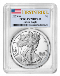 Type 2) Proof-70 NGC 2021-W Silver American Eagle - Reverse