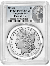 2021-S Morgan Silver Dollar PCGS MS-70 First Strike - Obverse