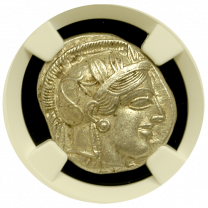 Attica Silver Owl About Uncirculated -Obverse