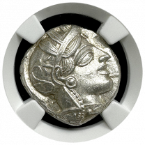 Attica Athens | Silver Owl | Tetradrachm | Choice Mint State 4x5 | Obverse