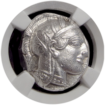 Athens | Silver Owl Tetradrachm | MS 4x3 | Obverse