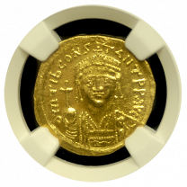 Byzantine Empire | Tiberius II Constantine | Gold Solidus | Obverse