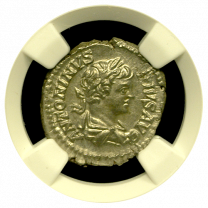 Caracalla Roman Silver Denarius NGC MS