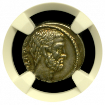 Roman Imperatorial | Brutus | Silver Denarius | Obverse